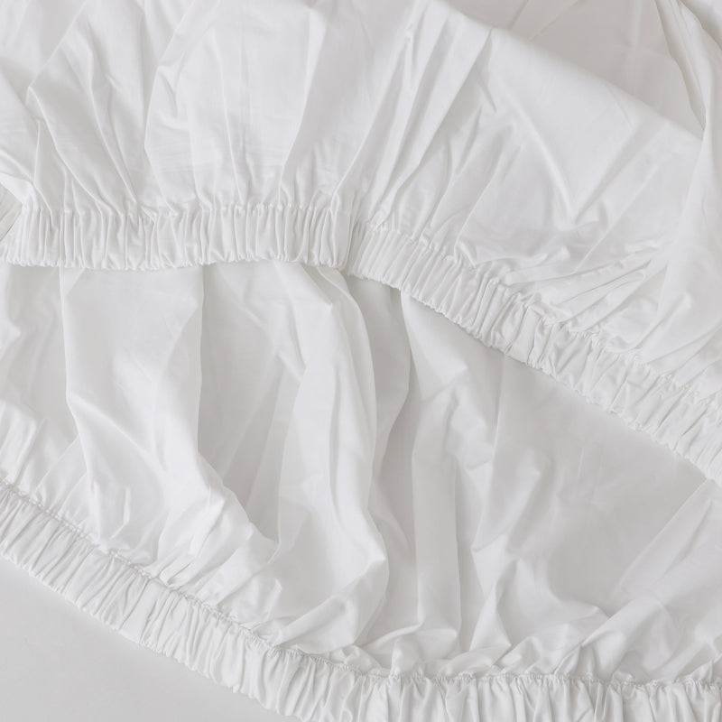Organic Cotton & Linen fitted sheet sets , in this case organic cotton fitted sheet by whites of london. New Zealand
