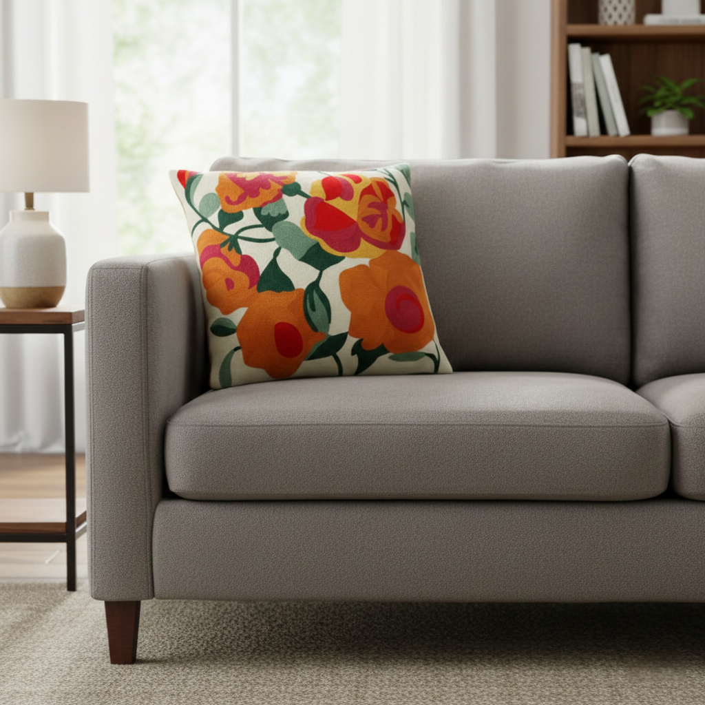 WINDFLOWERS DECORATIVE CUSHION