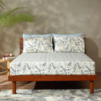 250 TC PERCALE ORGANIC PRINTED SHEET SET - FOREST DANCE