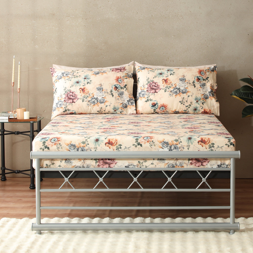 250 TC PERCALE ORGANIC PRINTED SHEET SET - MIA