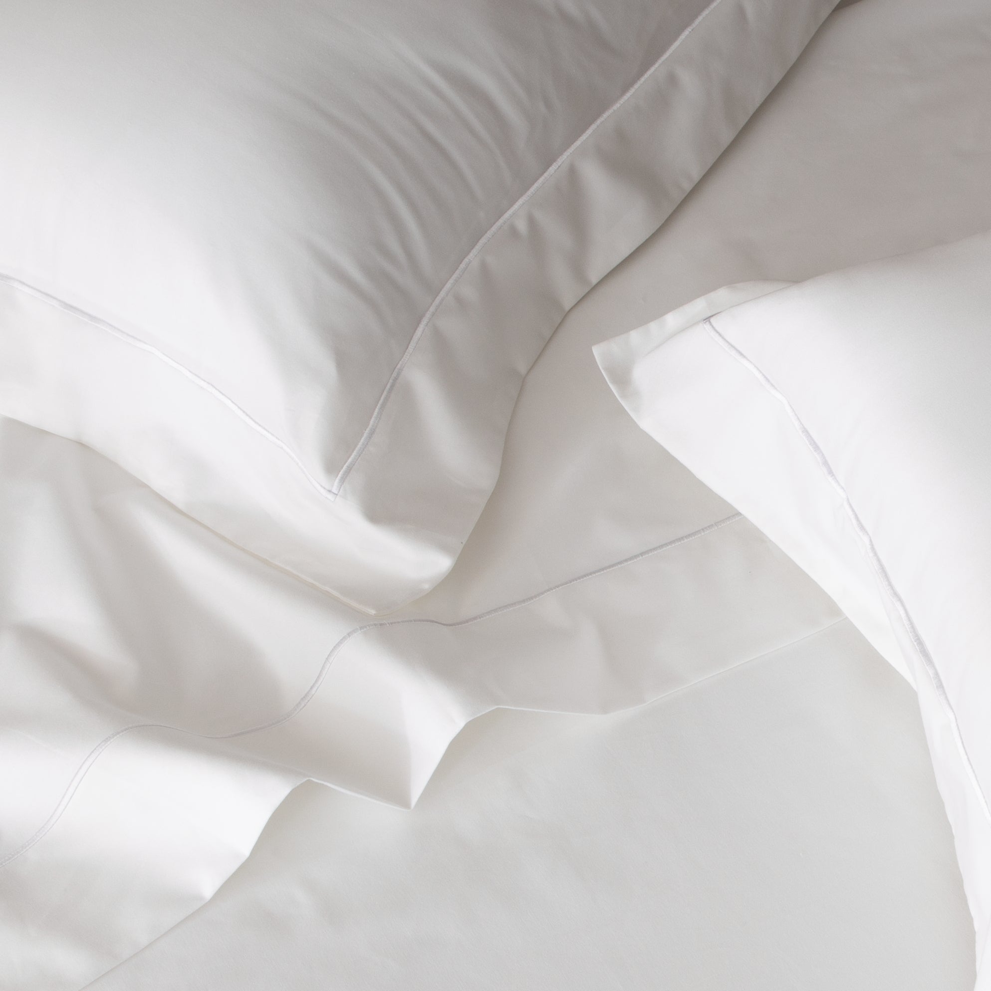 750 TC 100% ORGANIC COTTON EMBROIDERED PILLOWCASES
