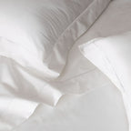 750 TC 100% ORGANIC COTTON EMBROIDERED SHEET SET - WHITE