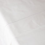 750 TC 100% ORGANIC COTTON EMBROIDERED SHEET SET - WHITE