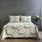 organic luxury reversible dohar with matching reversible pillowcases.