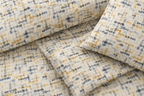 ORGANIC COTTON PERCALE PRINTED SHEET SET -  CONFETTI 250TC