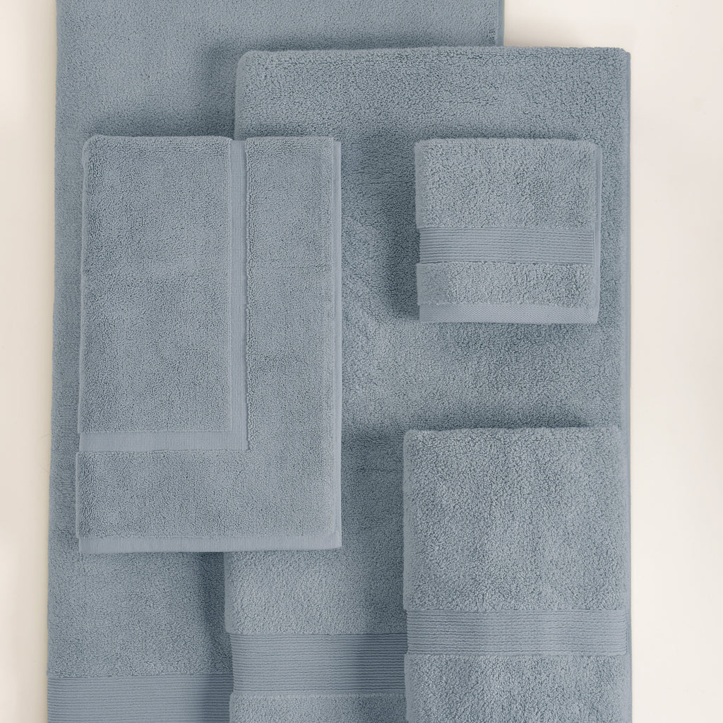 ORGANIC TOWELS 650 GSM "THE FULL HOUSE" SET - DENIM