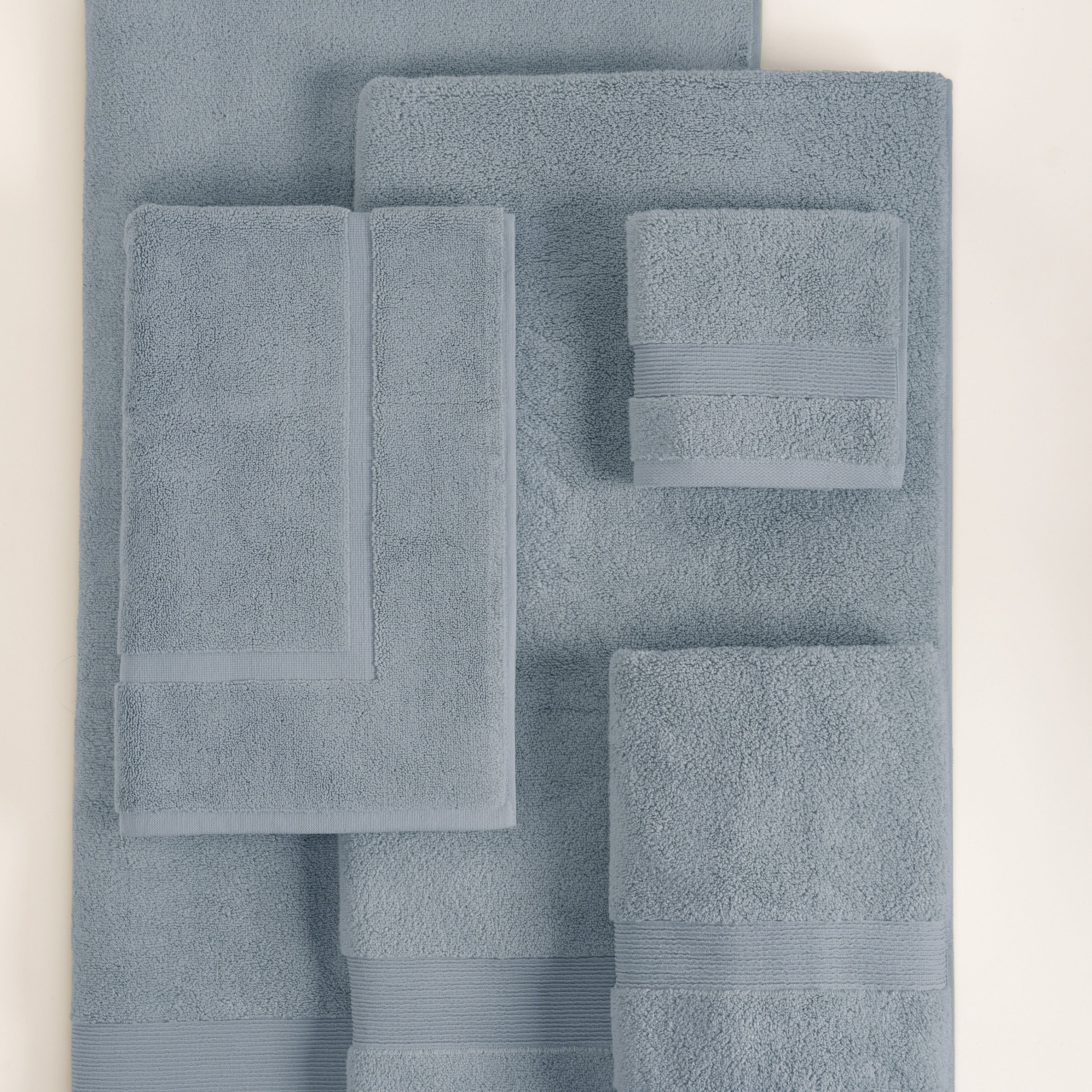 ORGANIC COTTON 650 GSM BATH SHEET SET - DENIM