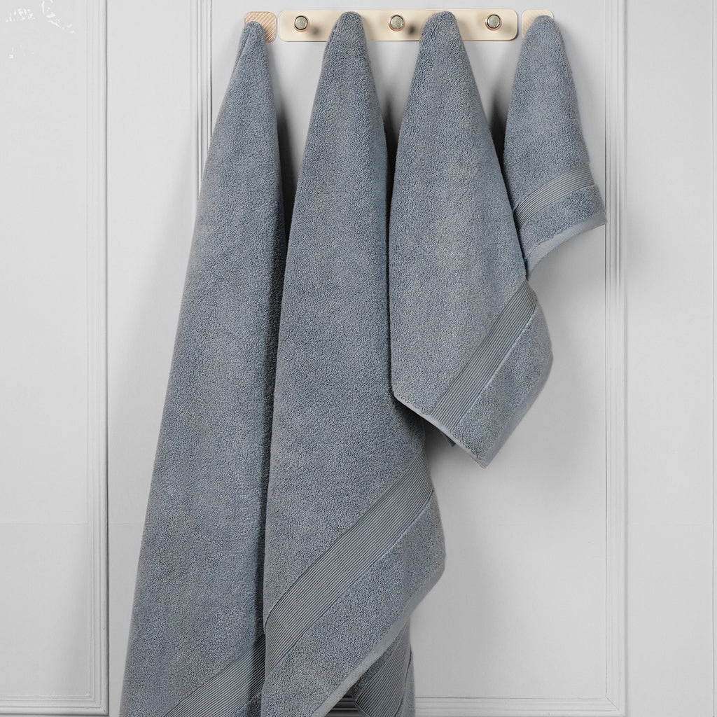 ORGANIC TOWELS 650 GSM "THE FULL HOUSE" SET - DENIM