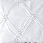 Whites of London Diamond Rhapsody 250TC GOTS certified  Organic Cotton Duvet Cover – pintuck knot embroidery detail New Zealand