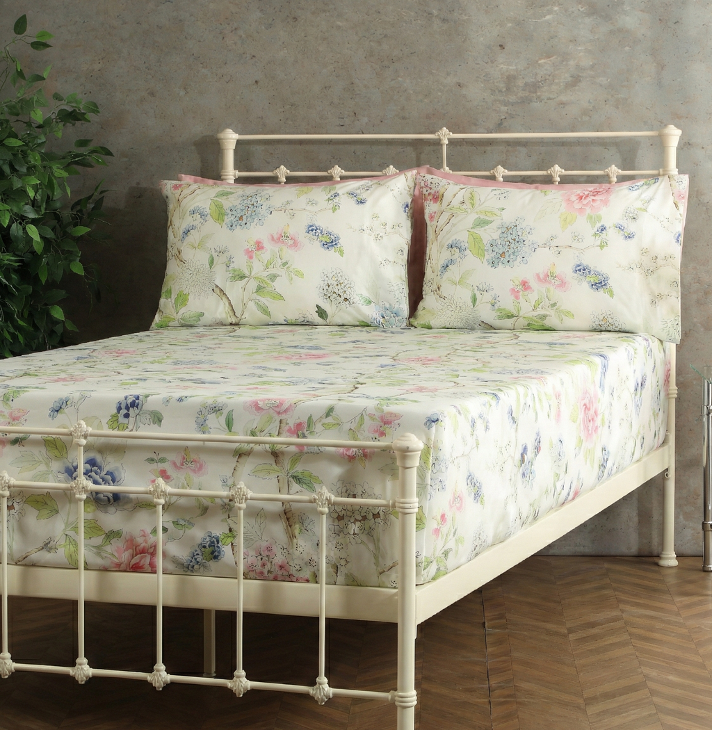 250 TC PERCALE ORGANIC PRINTED SHEET SET - SUMMER FLORAL