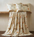 250 TC PERCALE ORGANIC PRINTED SHEET SET - EDWINA