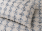 close up ORGANIC COTTON PRINTED FITTED SHEET SET - FLINT 250TC