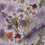 Close of the Whites of London NZ Organic Cotton Percale Printed Sheet Set Flutter 250TC 