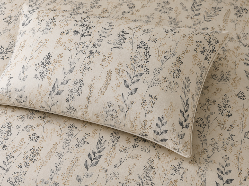 CLOSE UP ORGANIC COTTON PRINTED FITTED SHEET SET - FOREST DANCE 250TC