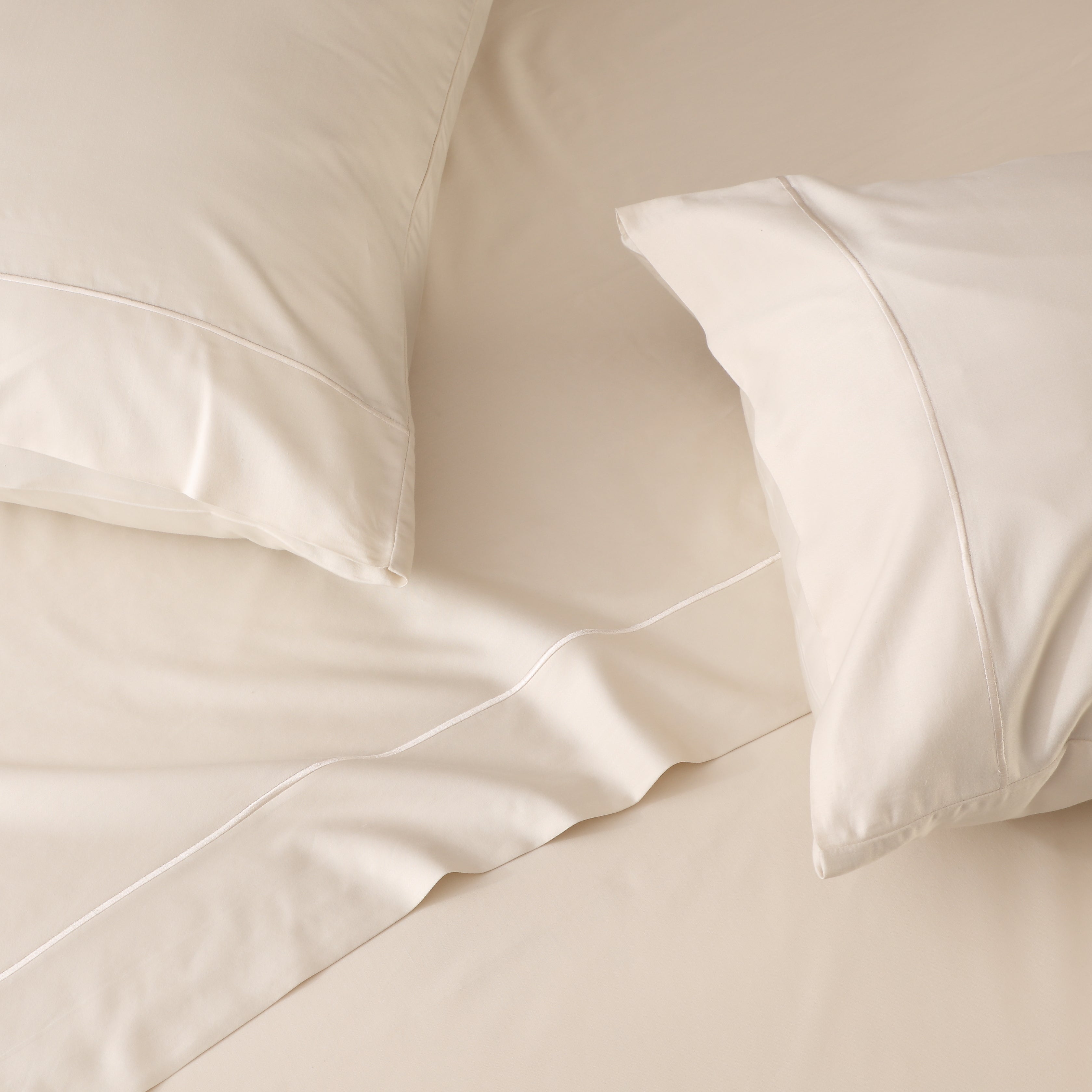 375 TC BAMBOO COTTON EMBROIDERED SHEET SET - IVORY