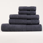 ORGANIC TOWELS 650 GSM "THE ESSENTIALS" SET - INDIGO