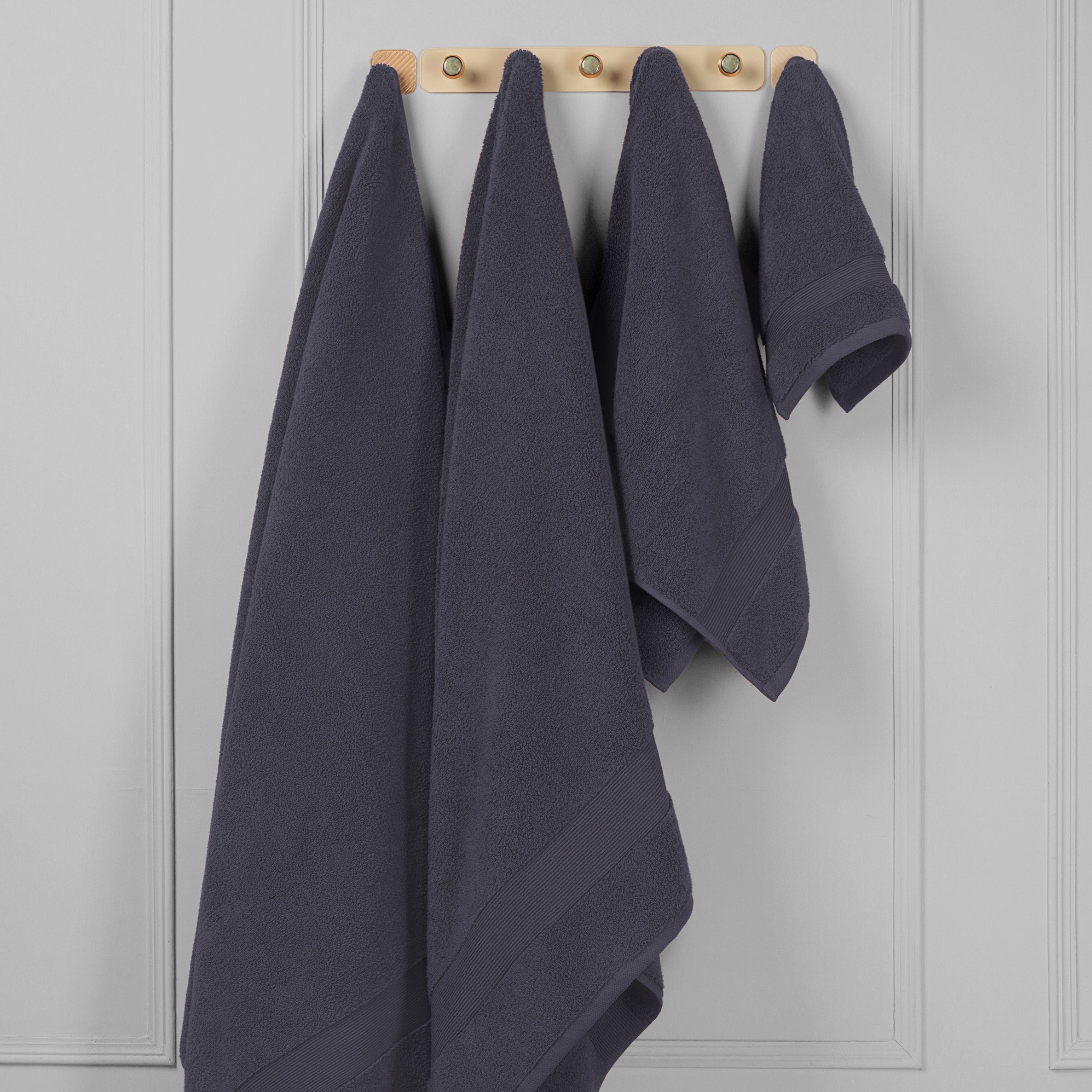 ORGANIC COTTON 650 GSM BATH SHEET SET - INDIGO
