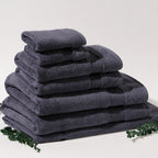 ORGANIC TOWELS 650 GSM "THE FULL HOUSE" SET - INDIGO