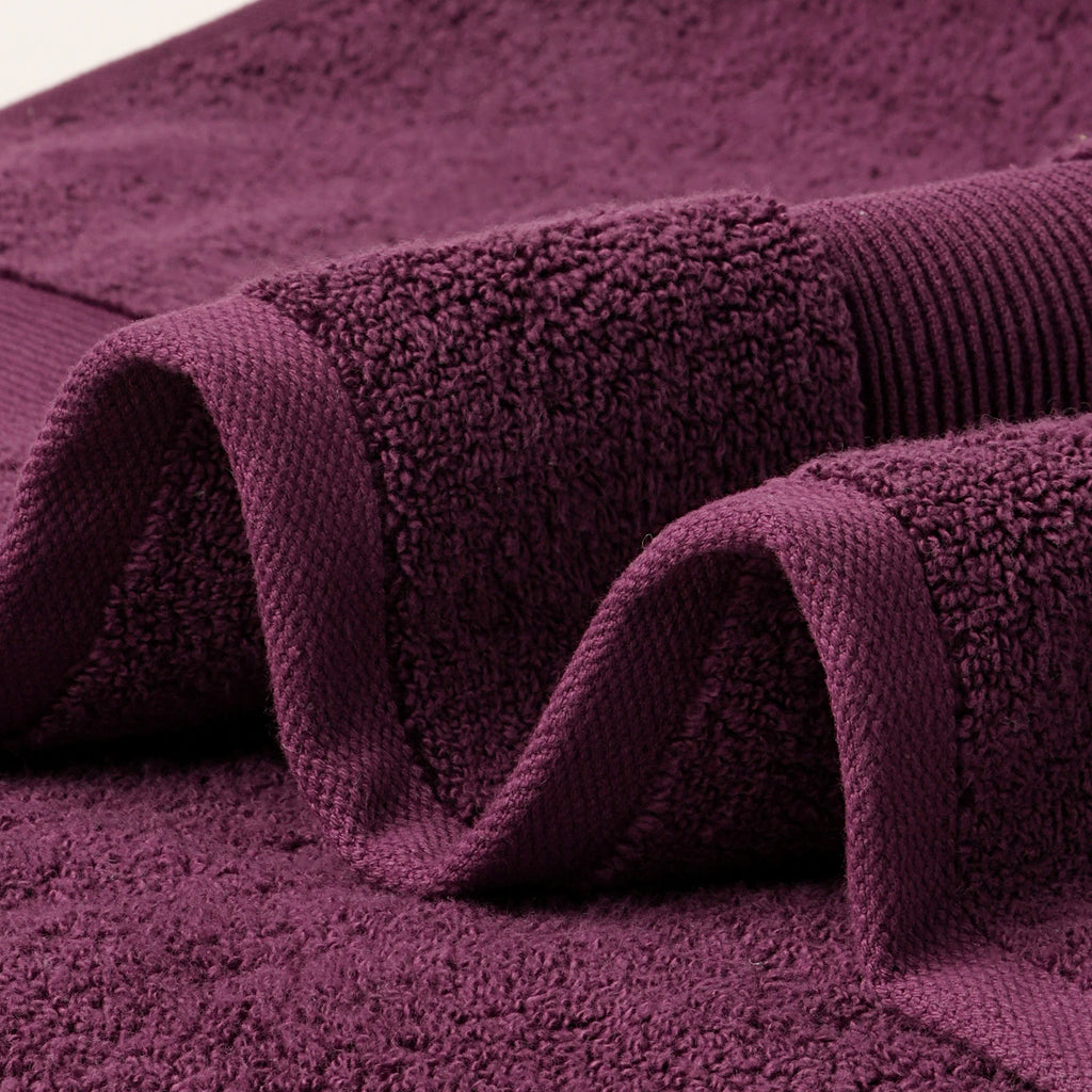 ORGANIC TOWELS 650 GSM "THE ESSENTIALS" SET - ITALIAN PLUM