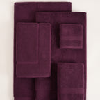 ORGANIC TOWELS 650 GSM "THE FULL HOUSE" SET - ITALIAN PLUM