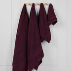 ORGANIC TOWELS 650 GSM "THE FULL HOUSE" SET - ITALIAN PLUM