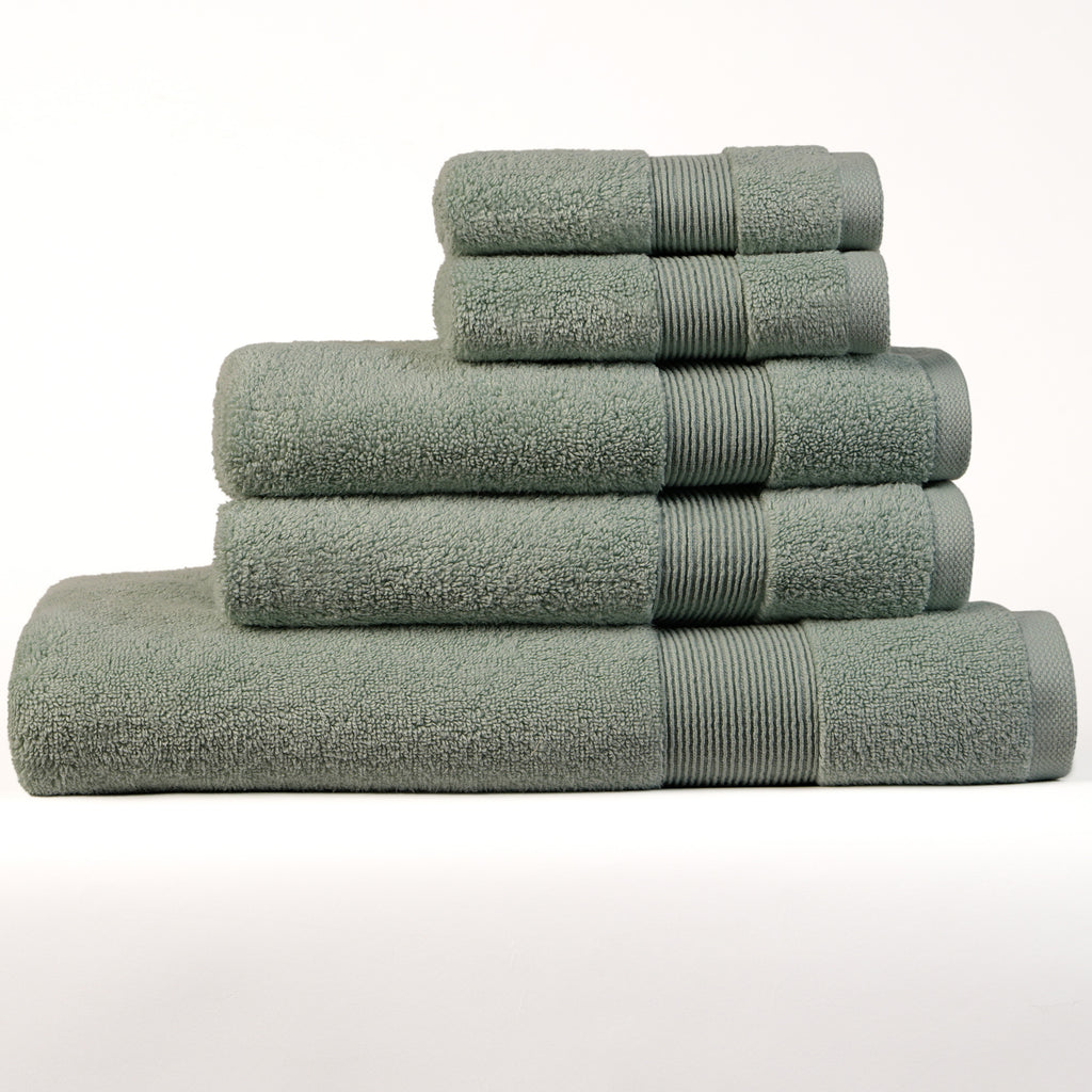 ORGANIC TOWELS 650 GSM "THE ESSENTIALS" SET - JADE