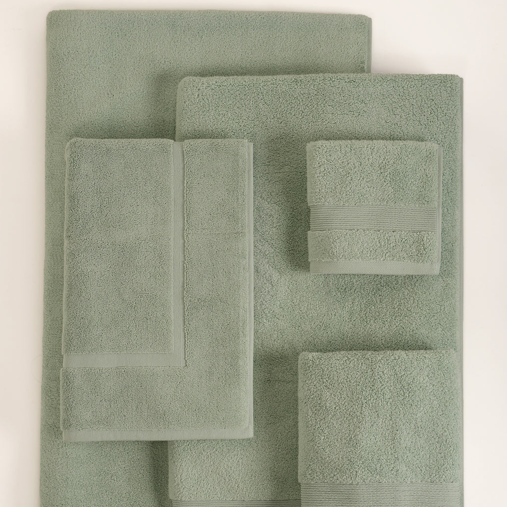 ORGANIC TOWELS 650 GSM "THE ESSENTIALS" SET - JADE