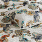 close up of COTTON BEDSPREAD SET - KYRA