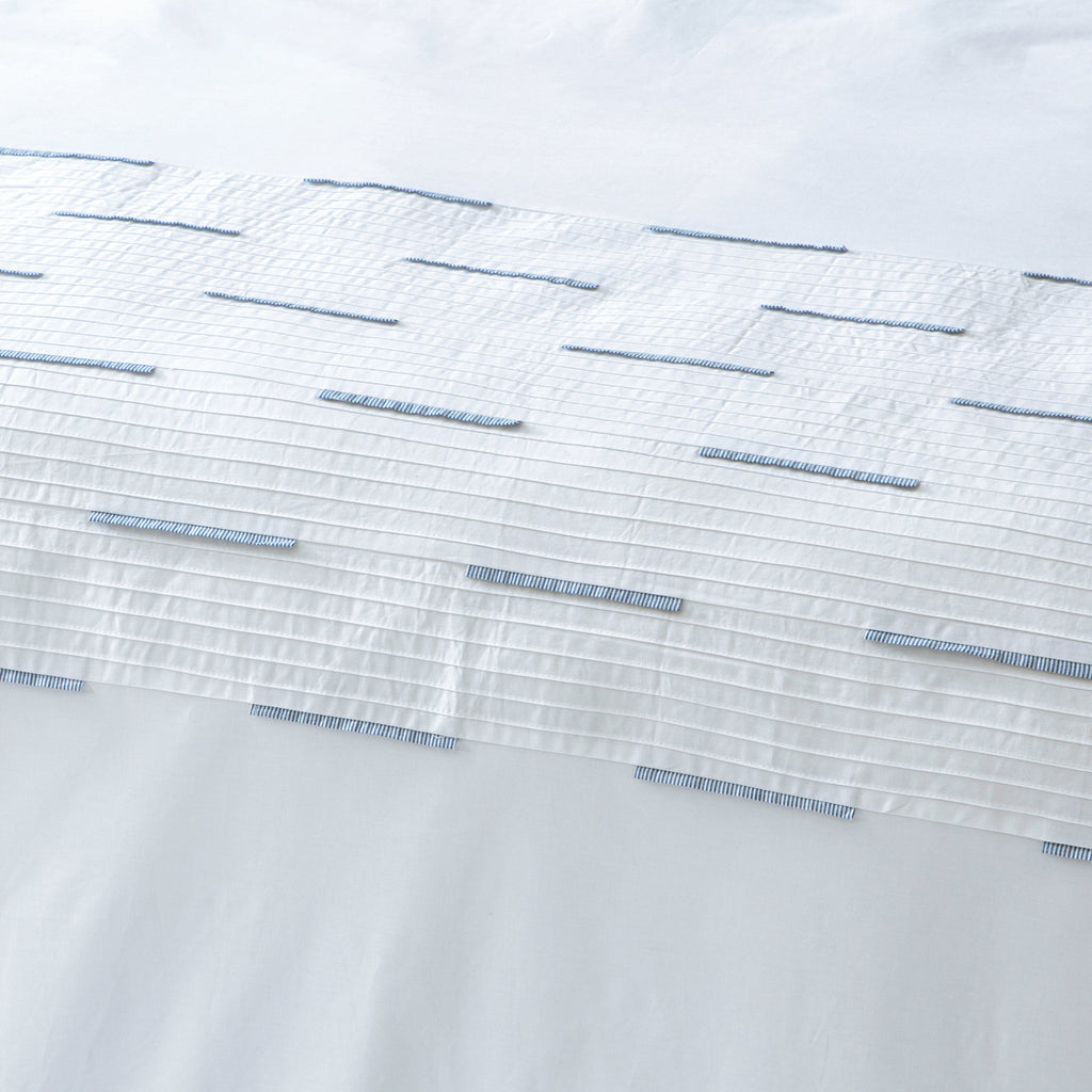 LINETTE 250 TC PERCALE 100% ORGANIC COTTON EMBROIDERED DUVET COVER SET