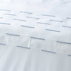 LINETTE 250 TC PERCALE 100% ORGANIC COTTON EMBROIDERED DUVET COVER SET