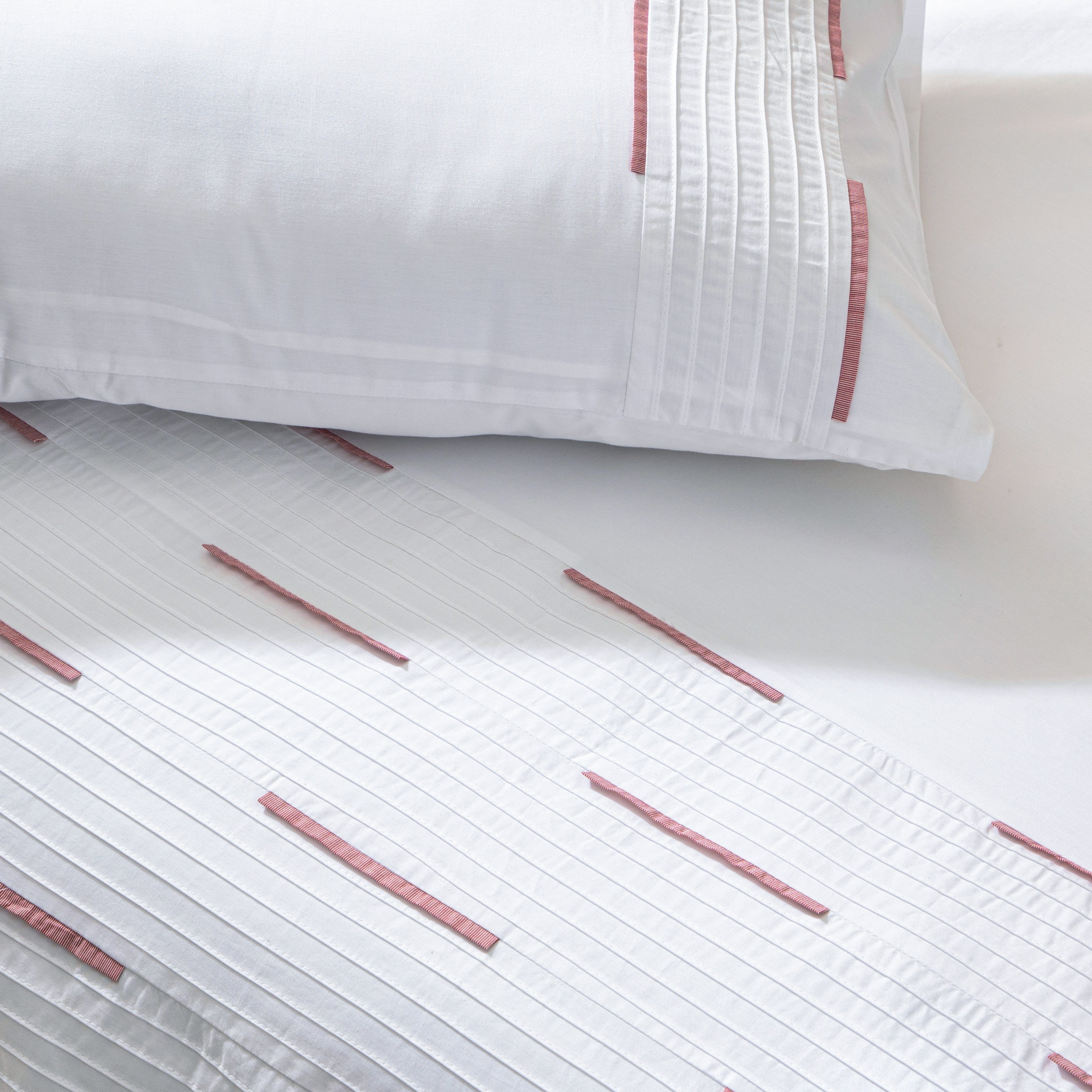 LINETTE 250 TC PERCALE 100% ORGANIC COTTON EMBROIDERED DUVET COVER SET