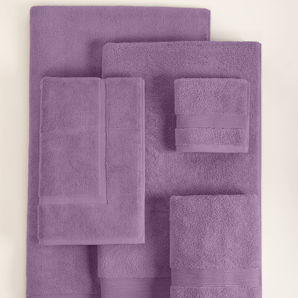 ORGANIC TOWELS 650 GSM "THE FULL HOUSE" SET - LILAC BREEZE