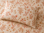close up image of ORGANIC COTTON PRINTED FITTED SHEET SET - LIMA 250TC