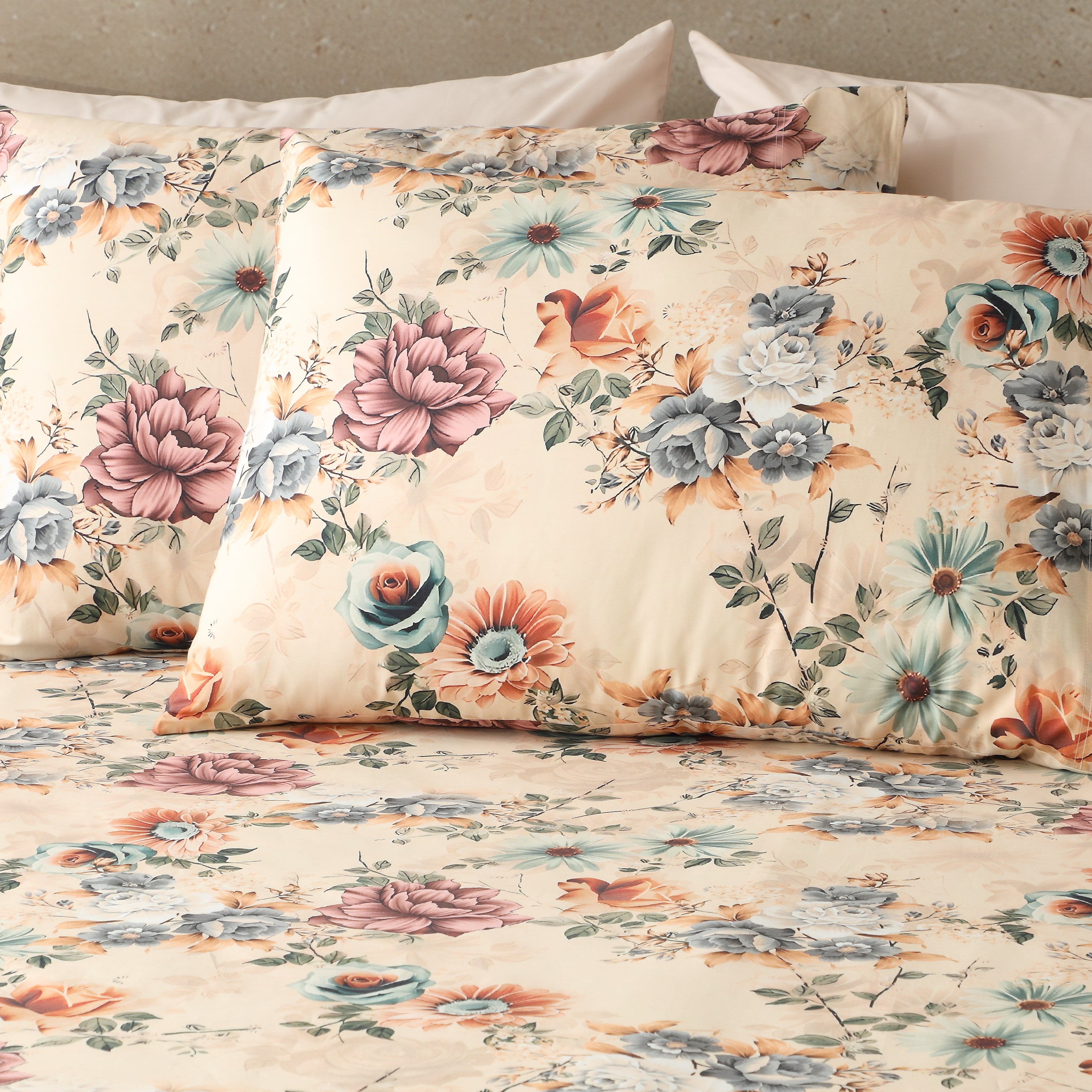 250 TC PERCALE ORGANIC PRINTED SHEET SET - MIA