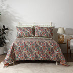 Whites of London Paisley Romance Percale Reversible Quilt Set– multicolour paisley bedroom New Zealand