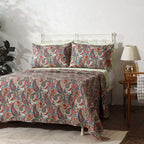 Whites of London Paisley Romance Percale Reversible Quilt Set – vibrant bohemian print New Zealand 