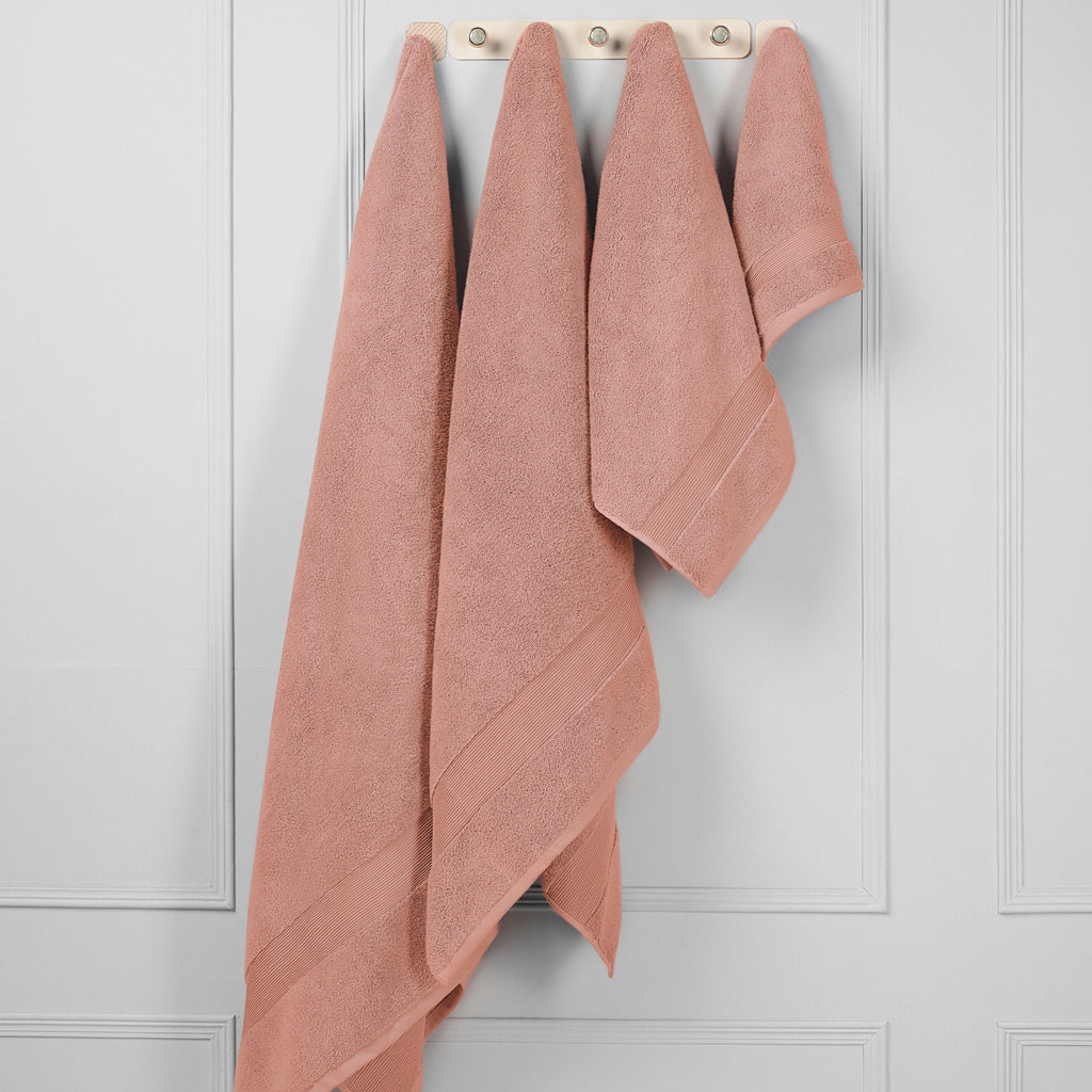 ORGANIC TOWELS 650 GSM "THE FULL HOUSE" SET - PALE BLUSH