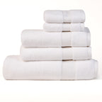 ORGANIC TOWELS 650 GSM "THE ESSENTIALS" SET - PEARL WHITE