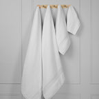 ORGANIC TOWELS 650 GSM "THE FULL HOUSE" SET - PEARL WHITE