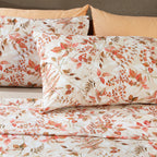 Lima printed organic percale sheet set – pillowcase view