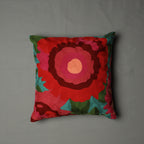 Whites of London Bliss Decorative Cushion – bold red, pink & teal crewel embroidery NZ & Australia