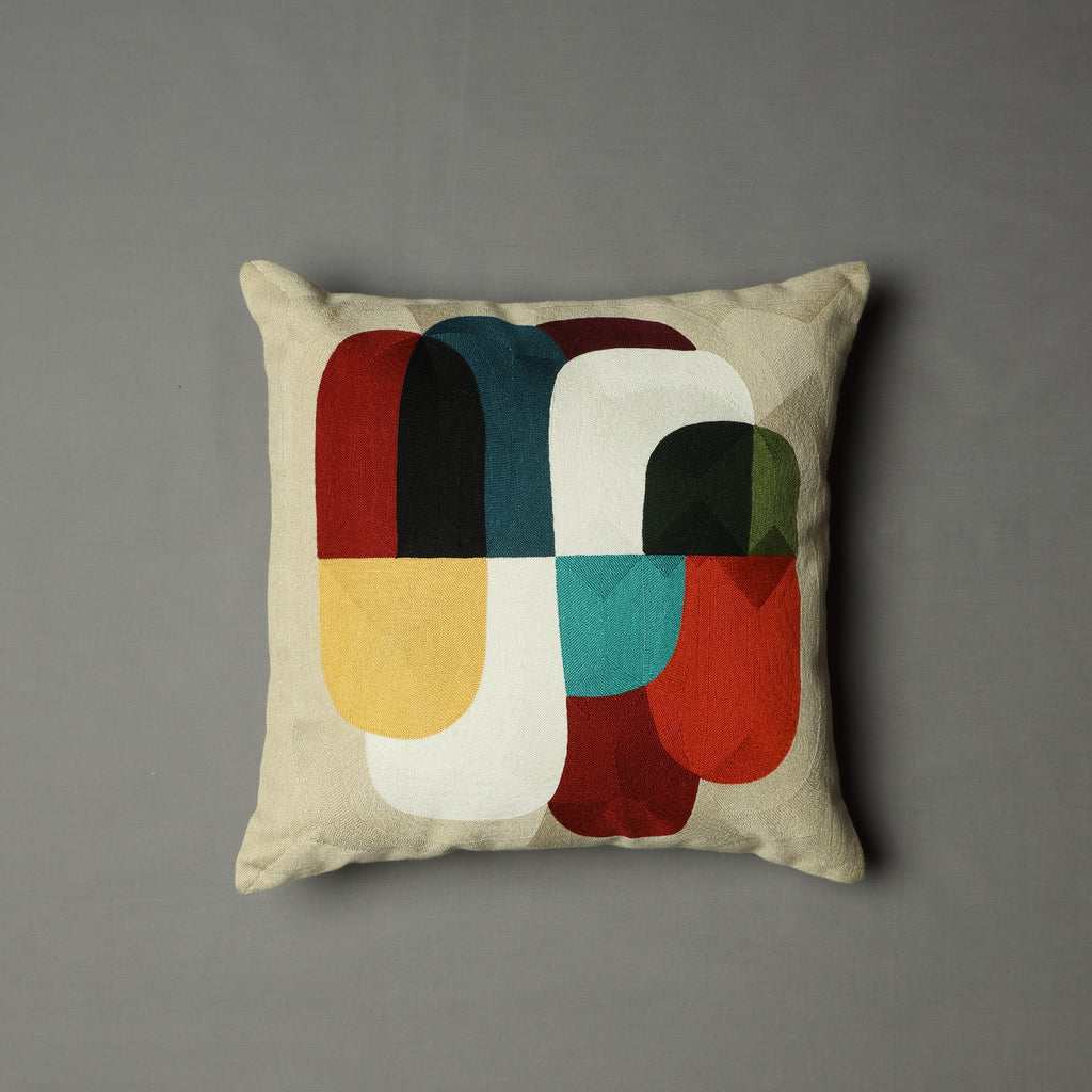 Whites of London Vertex Decorative Cushion – abstract mid-century geometric design New Zealand and Australia 