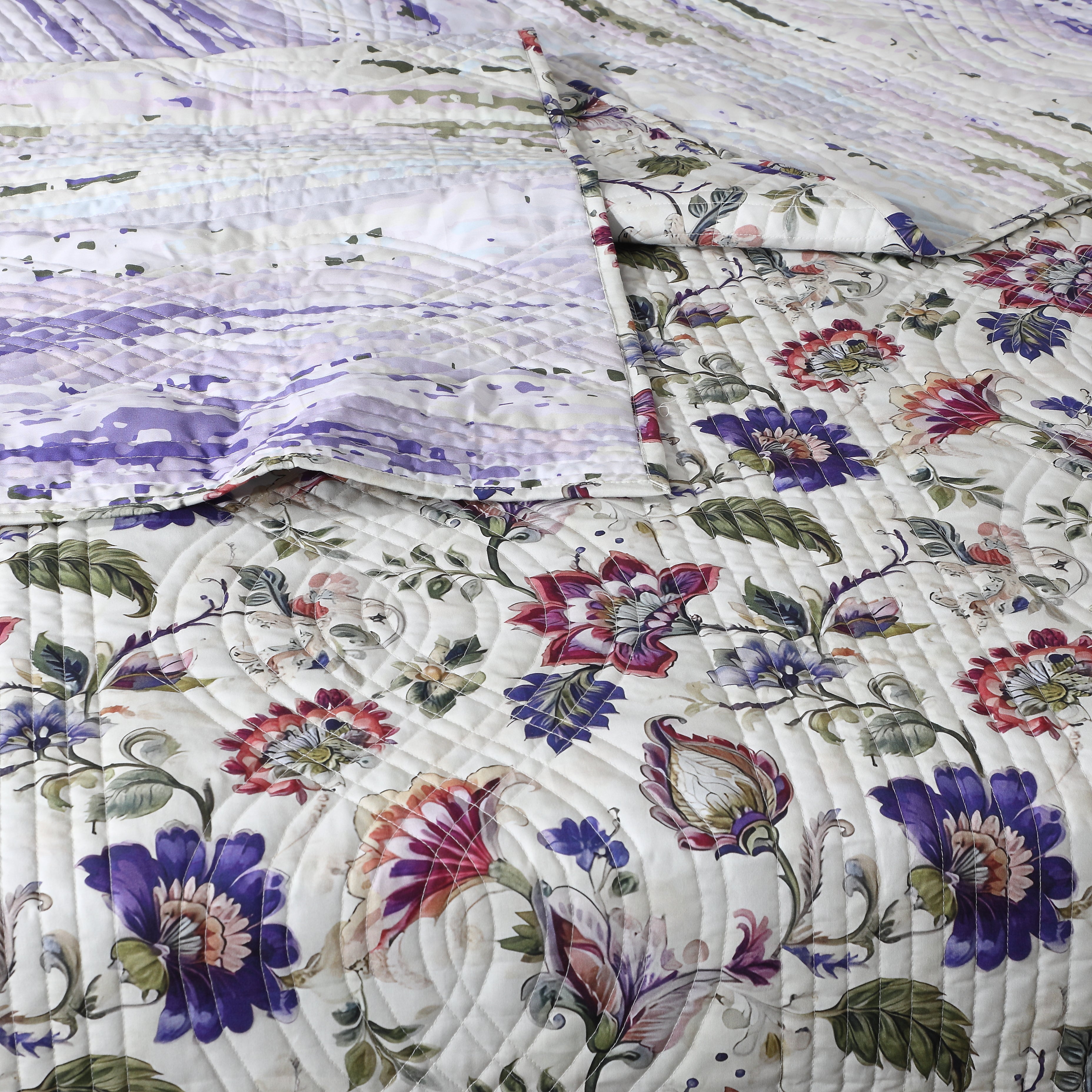 percale reversible quilt set by whites of london. 