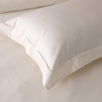 750 TC 100% ORGANIC COTTON IVORY DUVET COVER SET