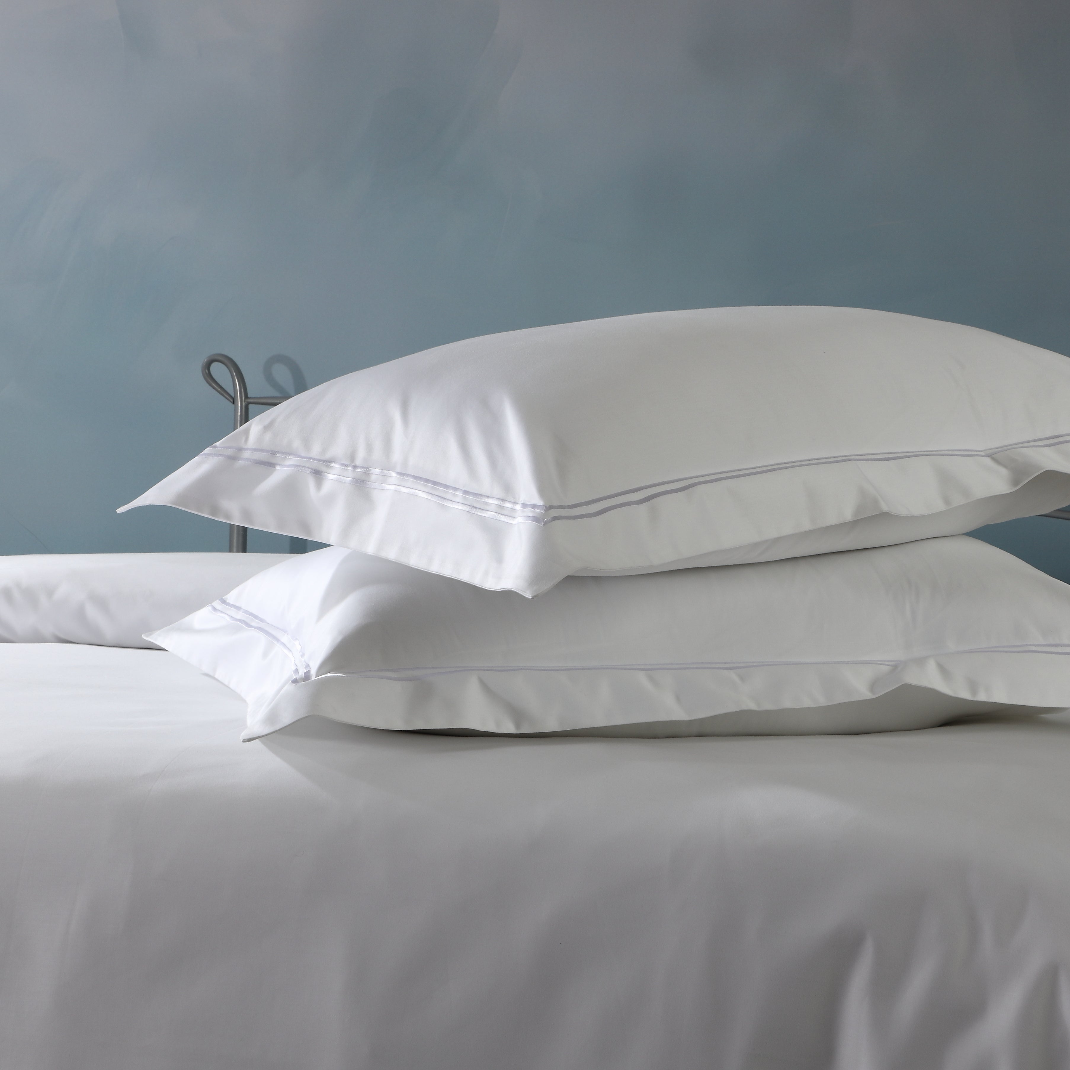 1250 TC 100% ORGANIC COTTON WHITE DUVET COVER SET