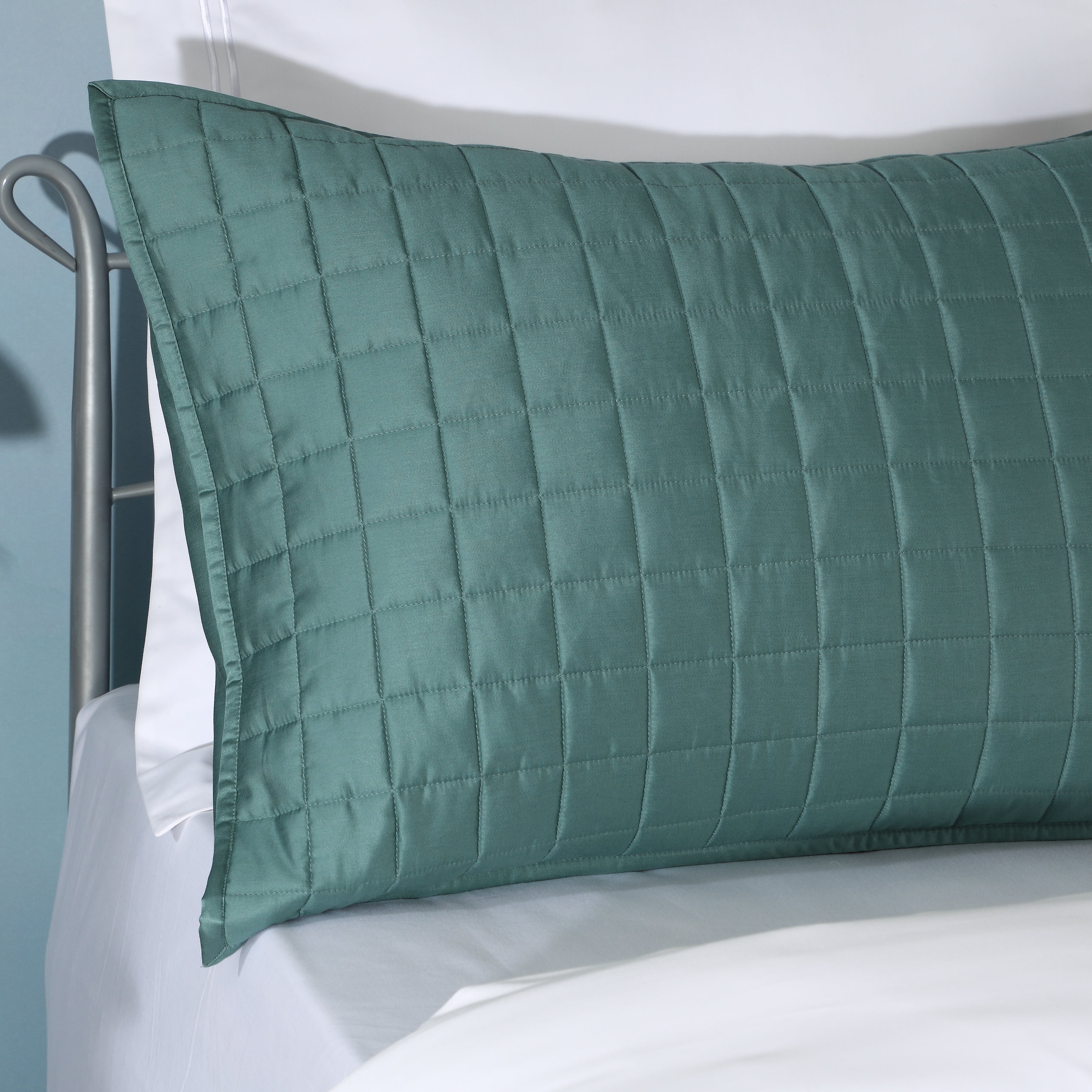 TEAL BAMBOO COTTON BEDSPREAD SET