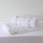 Whites of London Bamboo & Recycled Polyester Duvet Filler – rolled with corner ties Australia