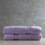 ORGANIC COTTON 650 GSM BATH SHEET SET - LILAC BREEZE