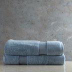 ORGANIC COTTON 650 GSM BATH SHEET SET - DENIM
