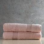 ORGANIC COTTON 650 GSM BATH SHEET SET - PALE BLUSH